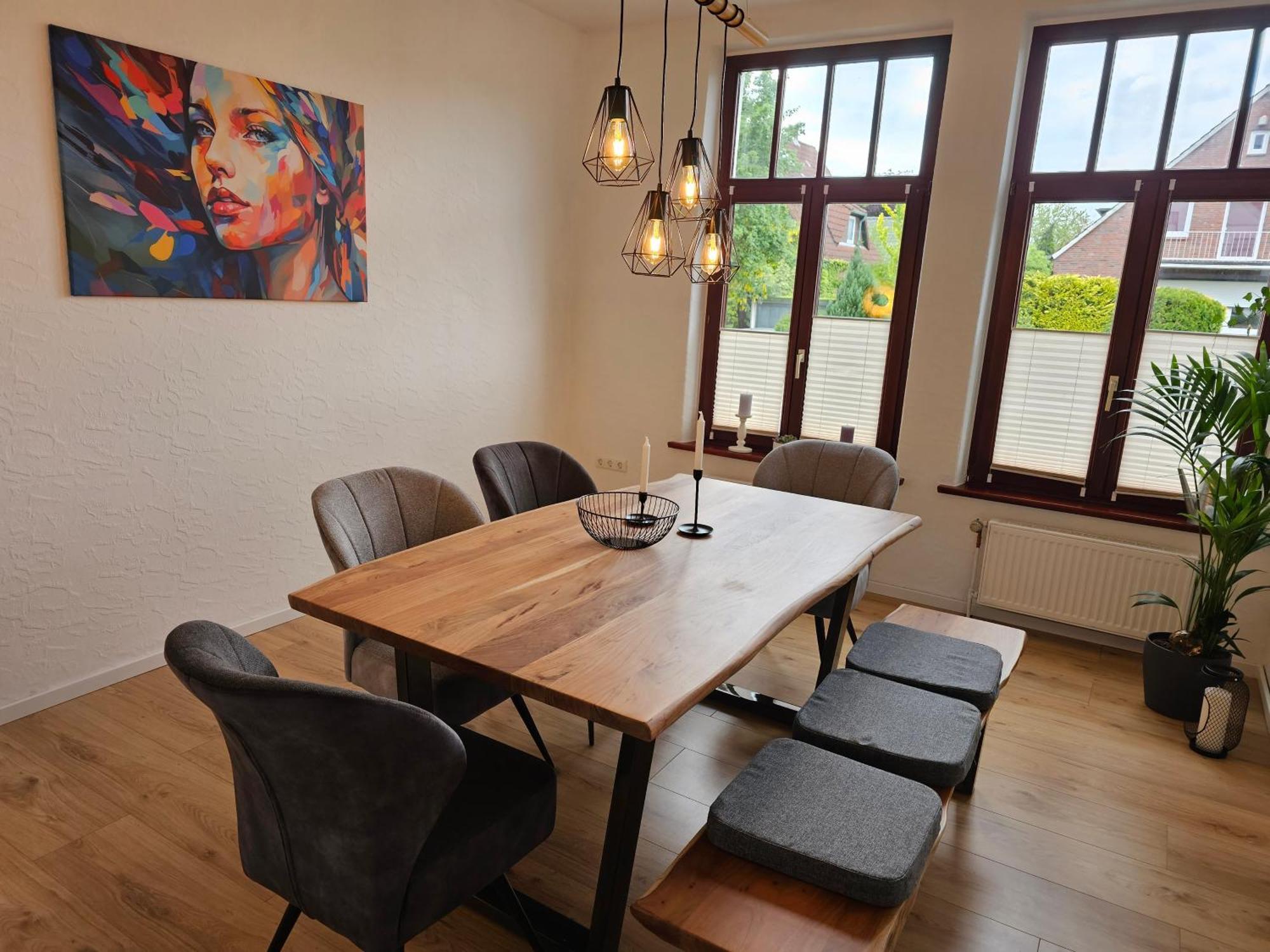95qm Erdgeschosswohnung Im Villenviertel Vollausgestattet Mit Kamin, Balkon Und Garten - Wlan Gratis Apartment Wilhelmshaven